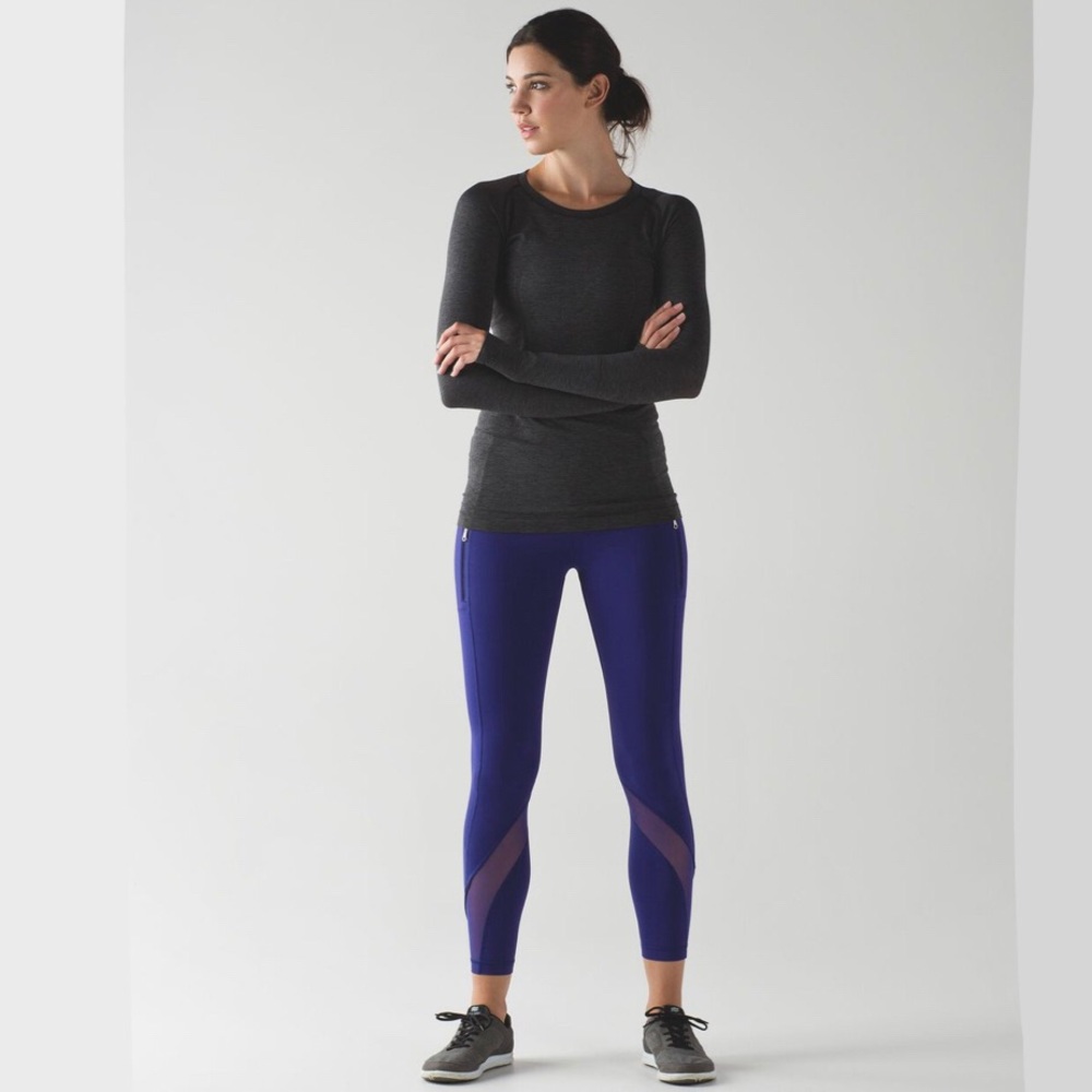 *Damaged* Lululemon Inspire Tight II (Brushed) in Emperor Blue